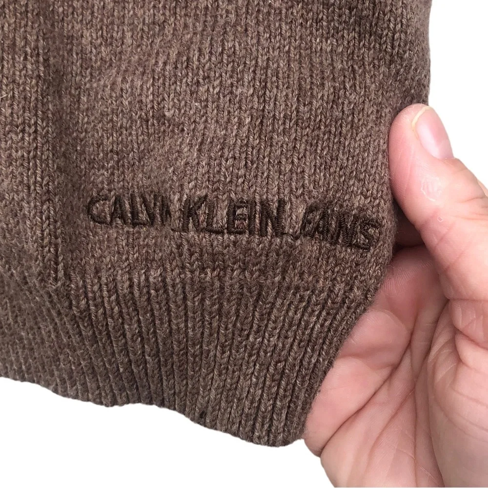 Calvin Klein Brown Argyle Sweater Vest size 6 - Picture 6 of 9